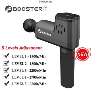 Booster Series T Massage Gun Deep Tissue Massager Handheld Percussion Fascia Gun with different Massage Heads