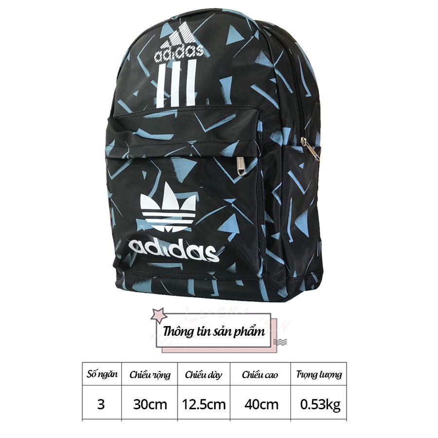 ™✐♂Balo nam đi học, Balo giá rẻ adidas,Cặp đi học thời trang thể thao nam nữ, đẹp chống nước họa tiết hình học ULZ0016