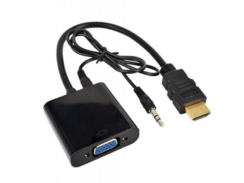 Cable chuyển từ HDMI sang VGA (có audio) - HMB STORE