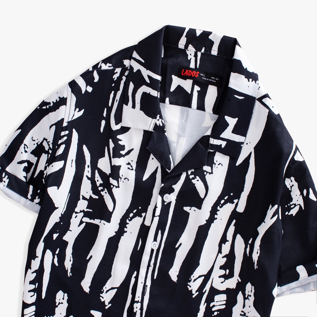 Áo sơ mi ngắn tay hoạ tiết Lados - 8061 chất mềm đẹp thoáng mát - Áo sơ mi tay ngắn xu hướng cho mùa hè | BigBuy360 - bigbuy360.vn