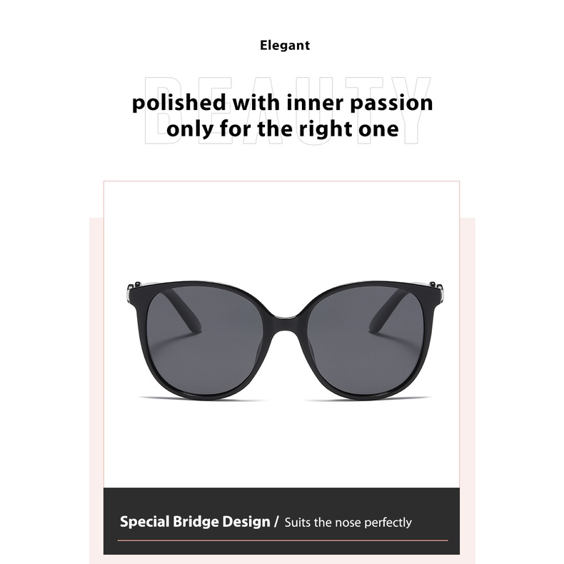 Kính mát phân cực ZEliN LS327 gọng tròn lớn thời trang