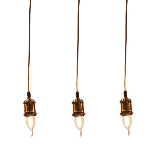 Bộ 3 dây đèn thả cổ điển bóng Led Edison hình nến C35 4W