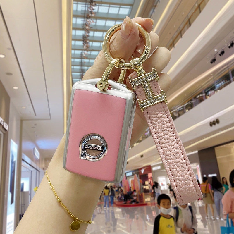 Bao Da Bảo Vệ Chìa Khóa Xe Hơi volvo s90 xc90 xc40 s60 xc60