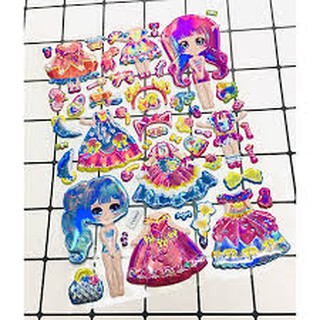 Set 10 bộ Sticker dán nổi 3D [nhiều mẫu]