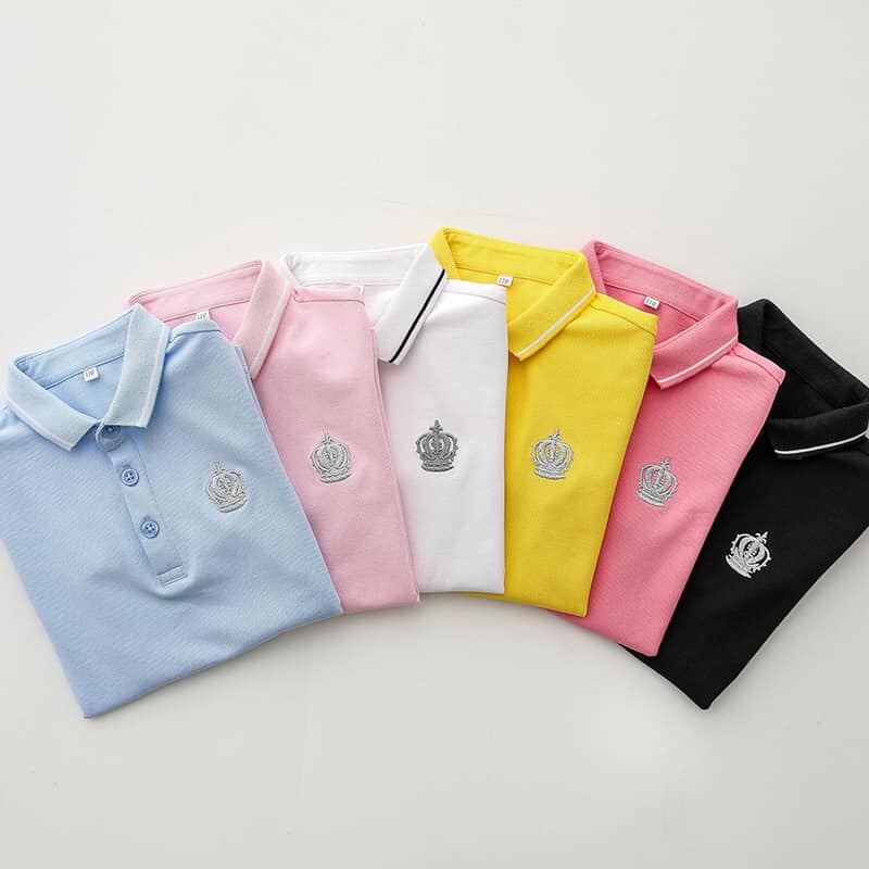 Áo phông Polo thêu Logo QCCC (Nhiều màu cho bé trai, bé gái)