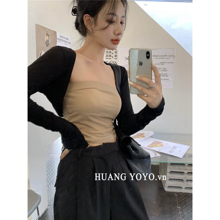 Áo Khoác cardigan Dệt Kim Mỏng Màu Đen Chống Nắng Phong Cách Hàn Quốc Thời Trang Mùa Hè Cho Nữ