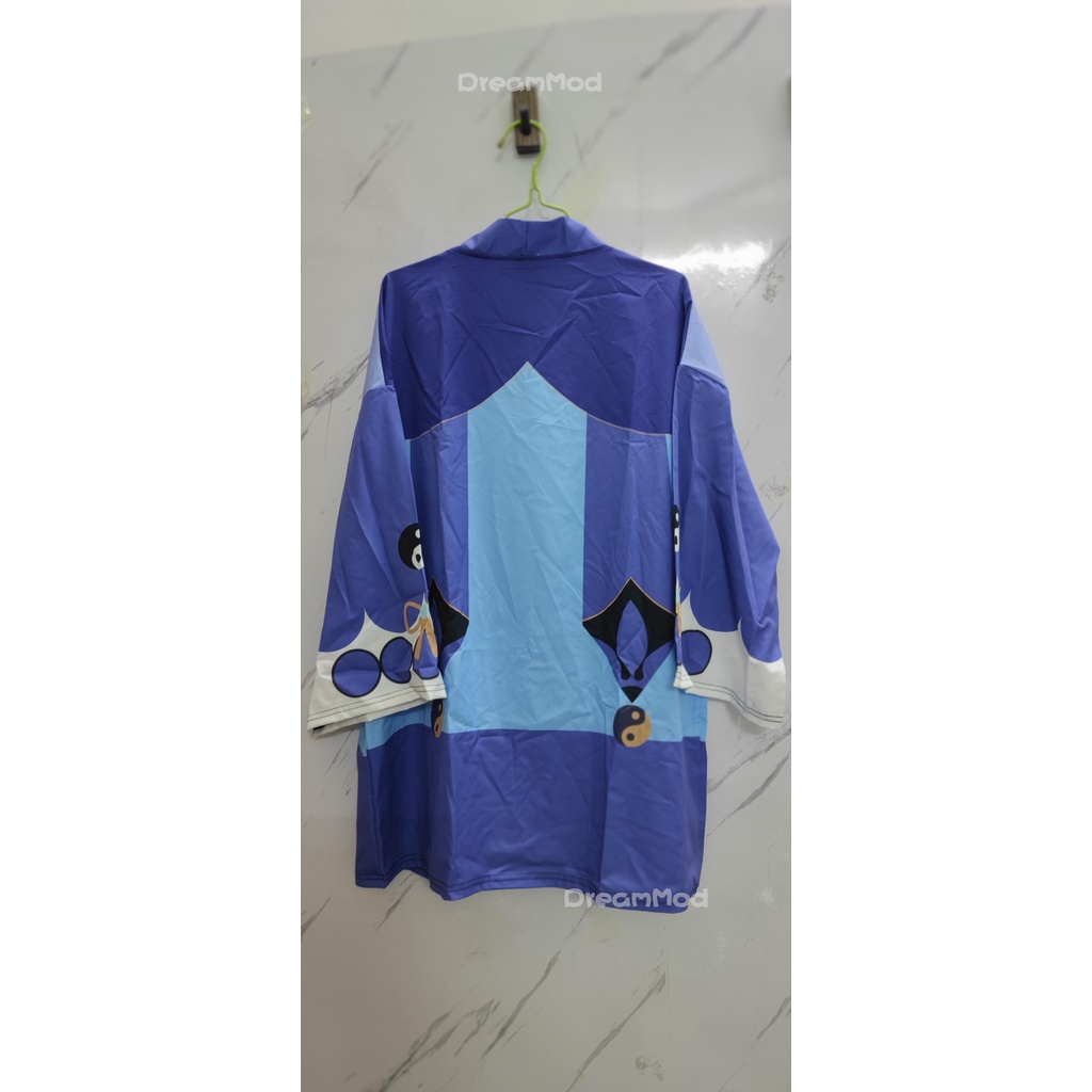 Áo khoác kimono tay ngắn in họa tiết 3D thời trang độc đáo cho nam nữ