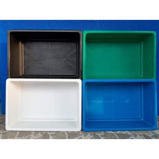 Khay nhựa xanh đáy bằng - KT 50*35*13