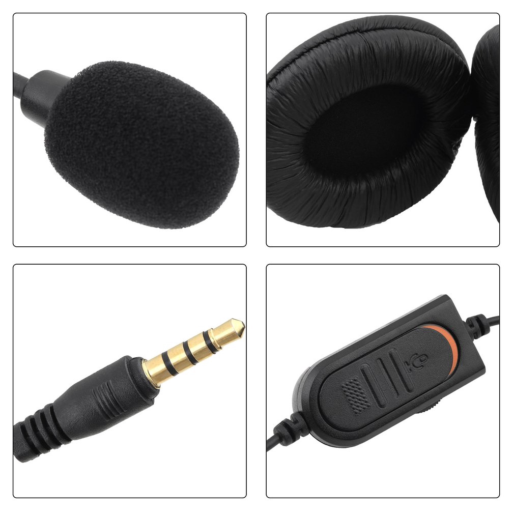 Tai Nghe Chơi Game KEBIDUMEI Có Dây Giắc Cắm 3.5mm Tích Hợp Mic Cho Máy Tính/Máy Chơi Game PS4
