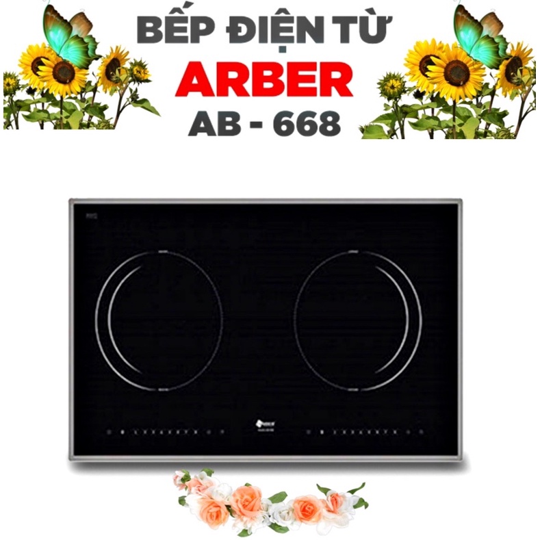 Bếp điện từ đôi Arber AB 668 - hàng chính hãng