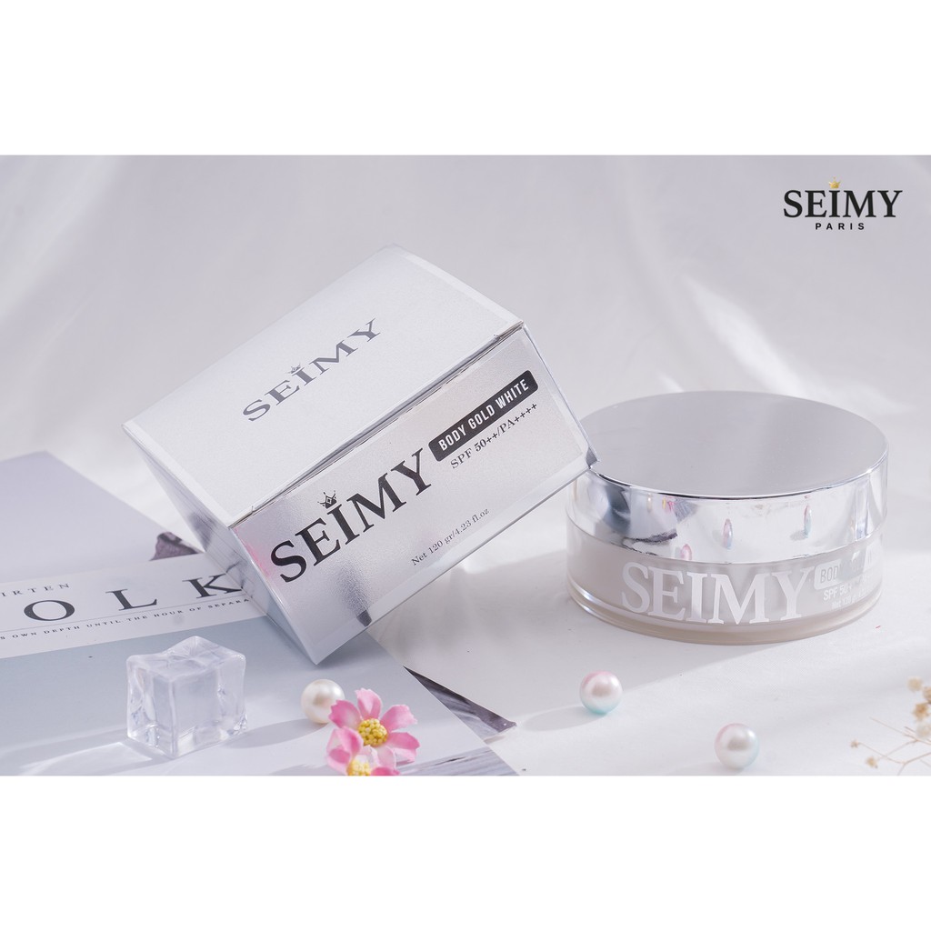 Kem Body Dưỡng trắng chống nắng Seimy - Body Gold White - Cấp ẩm, nâng tông, dưỡng trắng, chống nắng SPF 50+