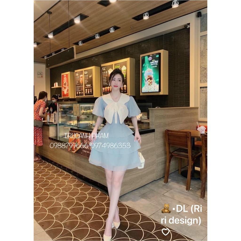 Váy tiểu thư tầng tầng nơ to Đính Đá ( kèm ảnh thật, video ) | BigBuy360 - bigbuy360.vn