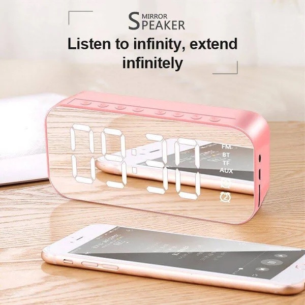 Loa Bluetooth kimiso K10 màn hình hiển thị kiêm đồng hồ báo thức nhiệt độ loa đa năng chính hãng - Bluetech