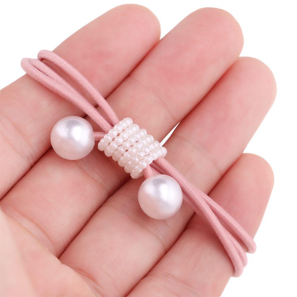 Dây Cột Tóc Cao Su Co Giãn Đính Nơ Phong Cách Hàn Quốc Cho Nữ