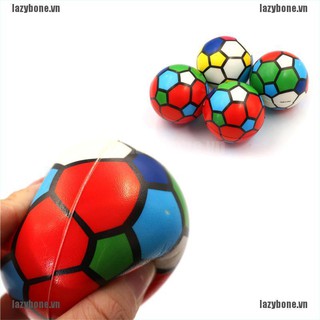 {lazy} 1PC Stress Relief Vent Ball Colorful Mini Football Squeeze Foam Ball Kids Toys{bone}