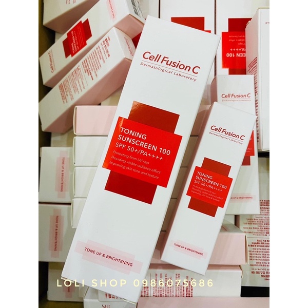 Cell Fusion C Kem Chống Nắng (KCN) Cell Fusion C Đỏ, Hồng, Xanh - 10ml, 50ml