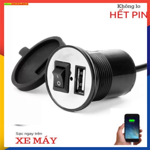 SẠC ĐIỆN THOẠI CHO XE MÁY–XE ĐIỆN SIÊU KHỎE