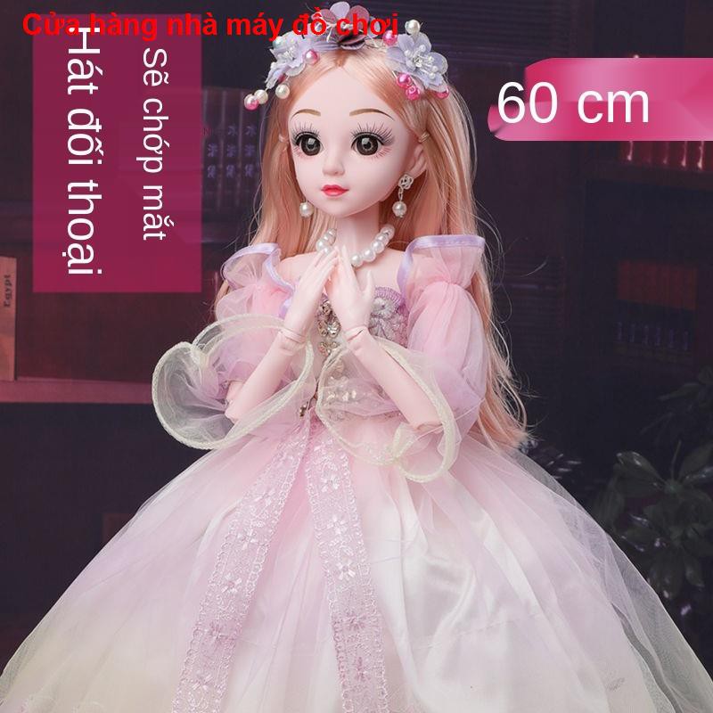 đồ chơiBộ búp bê Barbie ngoại cỡ 60 cm, bé gái, công chúa, đồ chơi sinh nhật độc thân quà tặng vải