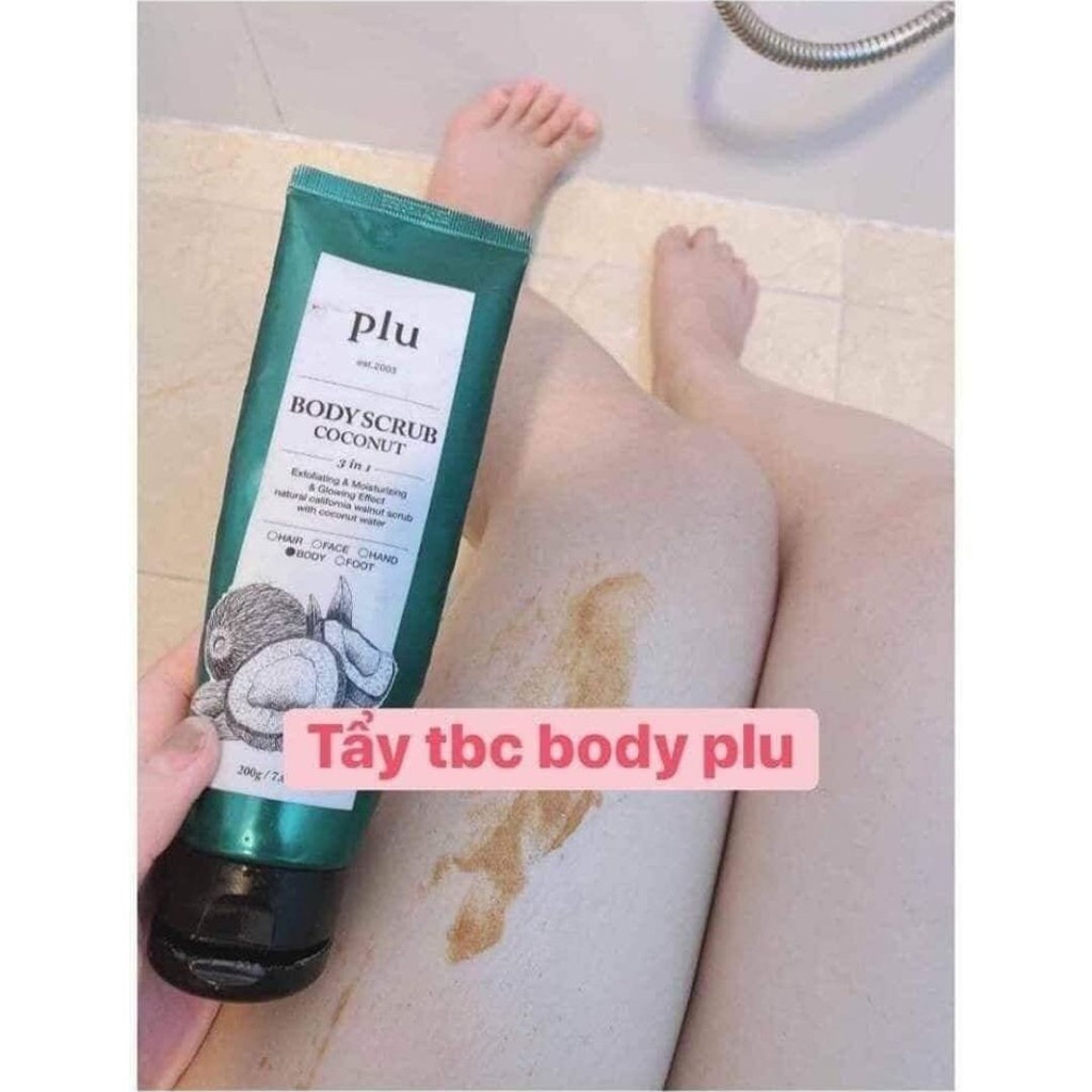 Tẩy Tế Bào Chết Body Chiết Xuất Từ Thiên Nhiên PLU Body Scrub 200g - TDC.PLU