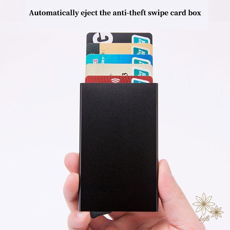 Hộp Đựng Thẻ Tín Dụng Dạng Bật Tự Động Bằng Hợp Kim Nhôm