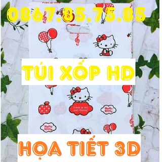 100g Túi Xốp HD Họa Tiết Đẹp Ngẫu Nhiên - Đủ Size. Túi Dày Đẹp, Không Đựng Nặng Được Dễ Xước Rách, Bao Bì Thương Nguyễn