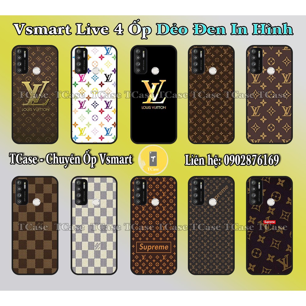 Ốp lưng Vsmart Live 4 / Star 4 / Joy 4 - TPU dẻo in hình LV