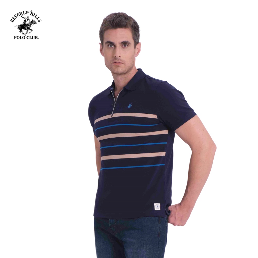 Beverly Hills Polo Club - Áo polo Ngắn tay Nam Regularfit Navy NV- BHPC PMRSS20TL064