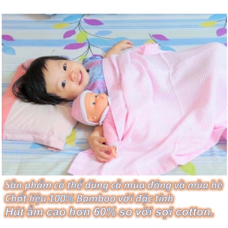 Chăn lưới sợi tre Uala &amp; Rogo cho bé