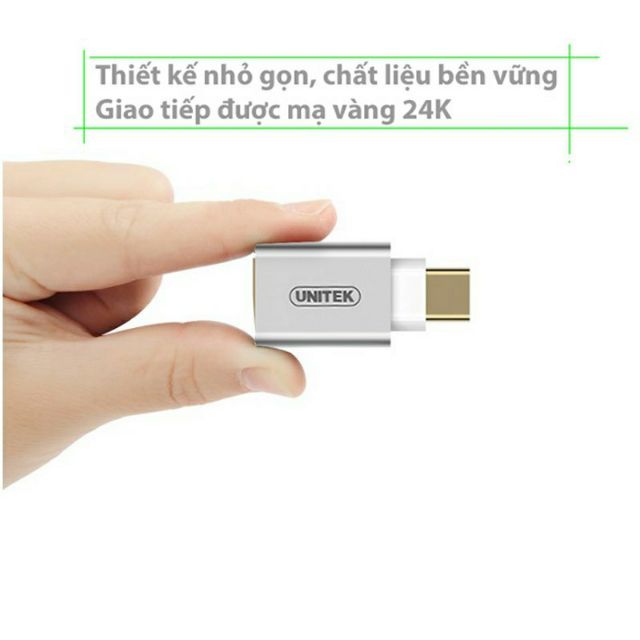 Đầu USB Type-C Sang USB 3.0 OTG Unitek Y-A025CGY