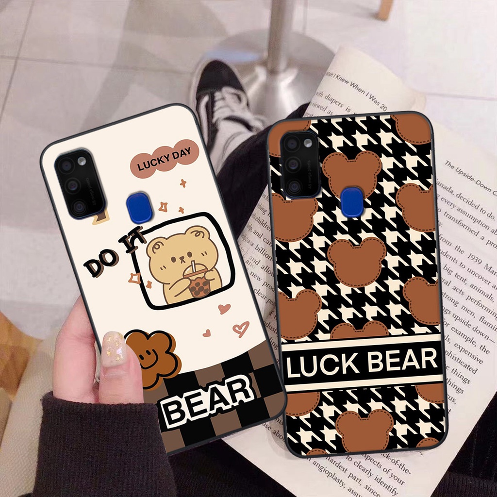 Ốp lưng Samsung M21 happy day, gấu bear dễ thương - BỀN - ĐẸP -BAO GIÁ TOÀN THỊ TRƯỜNG
