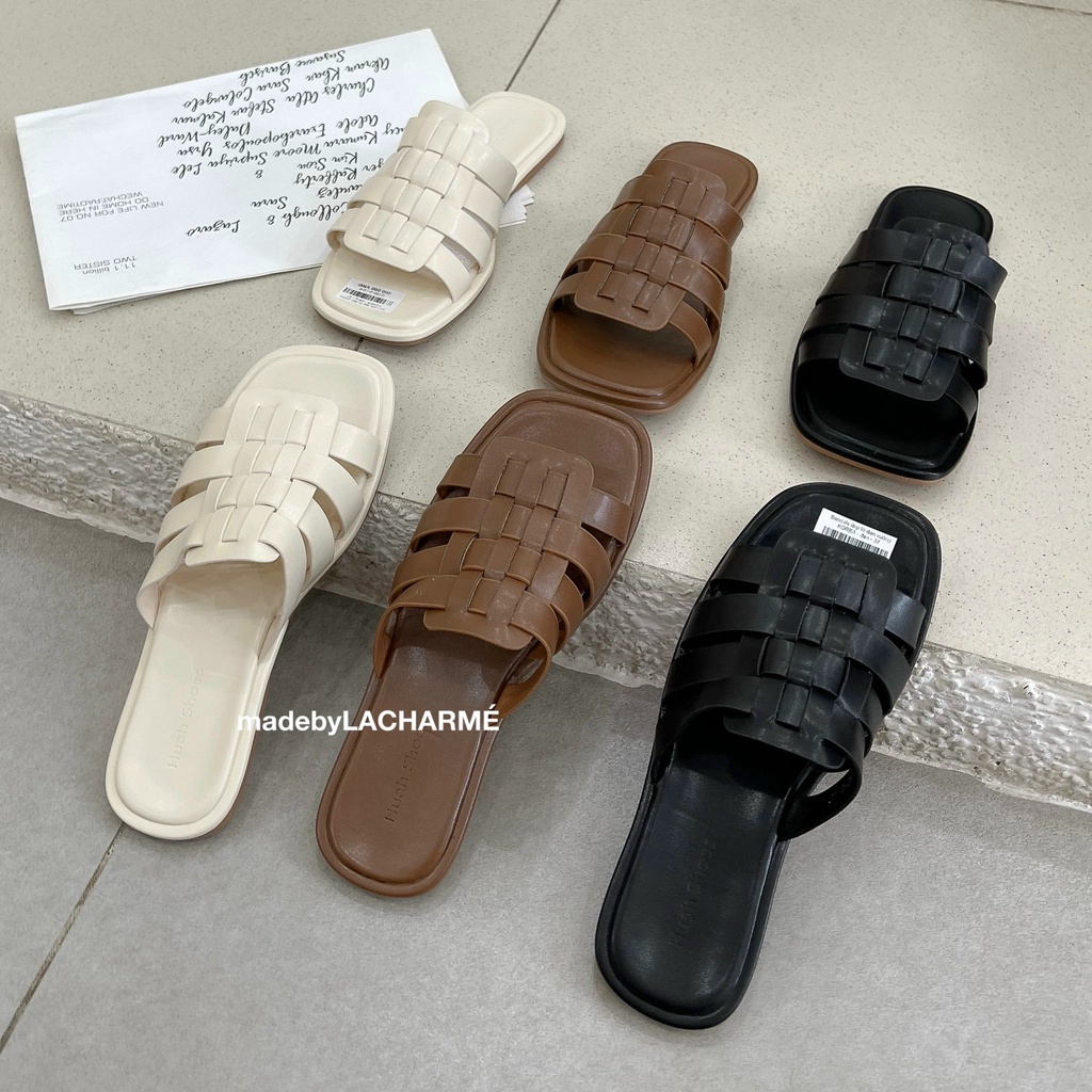 Sandals dép lê đan vuông KOREAN G166-2