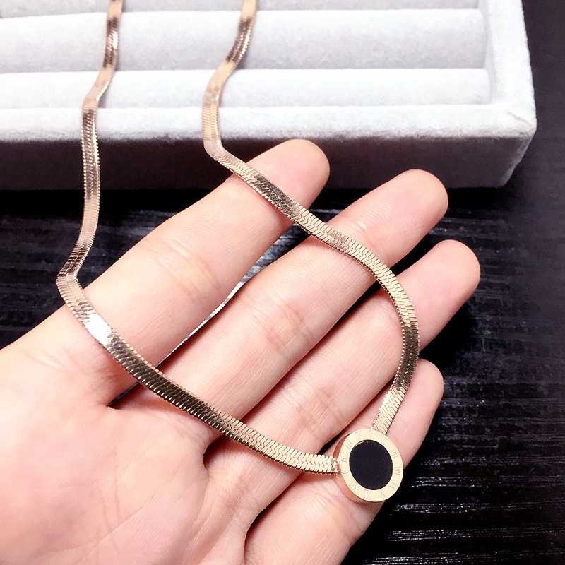 Vòng cổ nữ TITAN NGUYÊN CHẤT KHÔNG GỈ dây chuyền nữ mặt cỏ 4 lá thời trang sang trọng phong cách hàn quốc trang sức nữ
