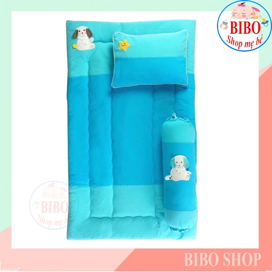 [Chọn màu] TRỌN BỘ NỆM GỐI CHO BÉ ĐI HỌC MẦM NON,TIỂU HỌC VẢI COTTON MÁT