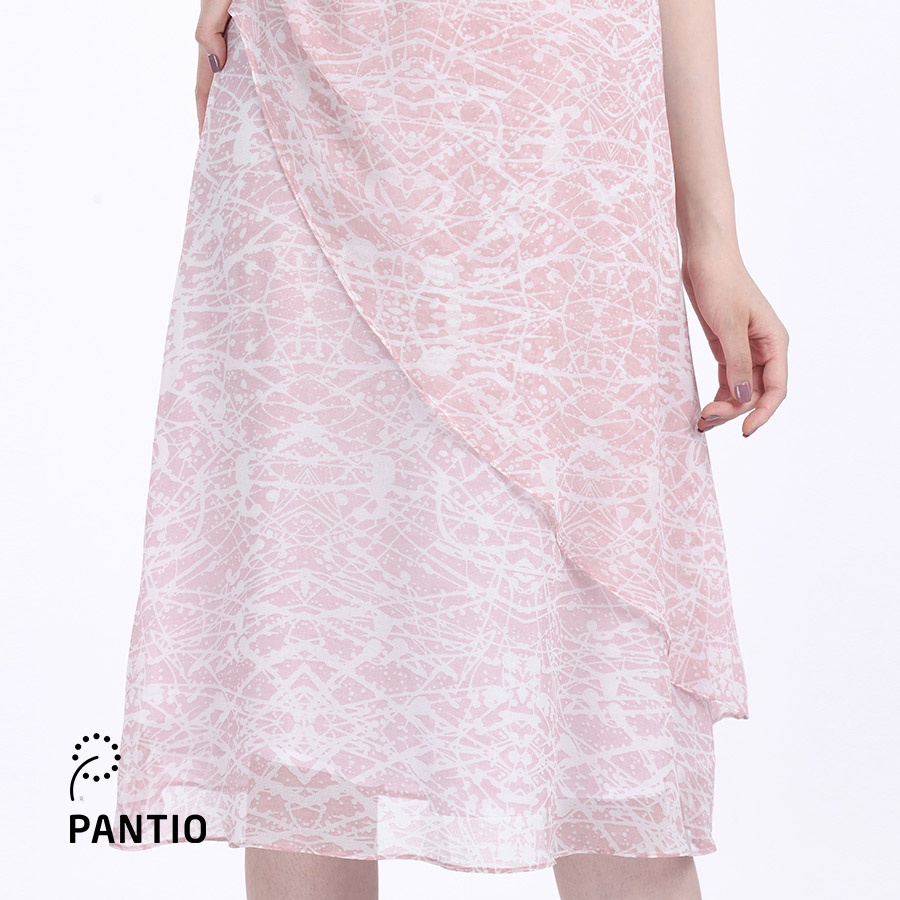 Đầm Dạo Phố chất liệu voan pha hoạ tiết thời trang FDP32565 - PANTIO