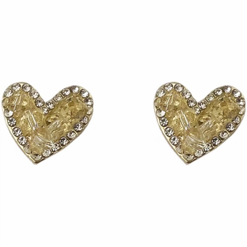 Bông Tai Hình Trái Tim Đính Đá 2022