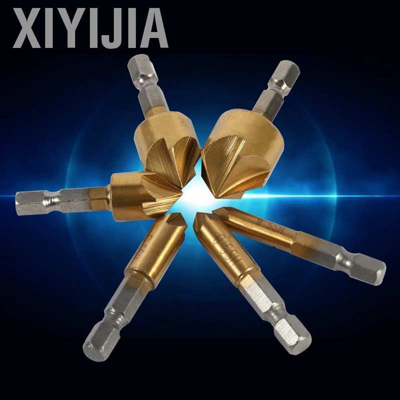 Bộ 6 mũi khoan 90° 1/4" 6mm - 19mm chuyên dụng tiện lợi