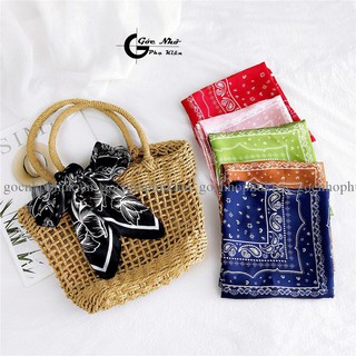Khăn lụa vuông, khăn bandana lụa 70*70