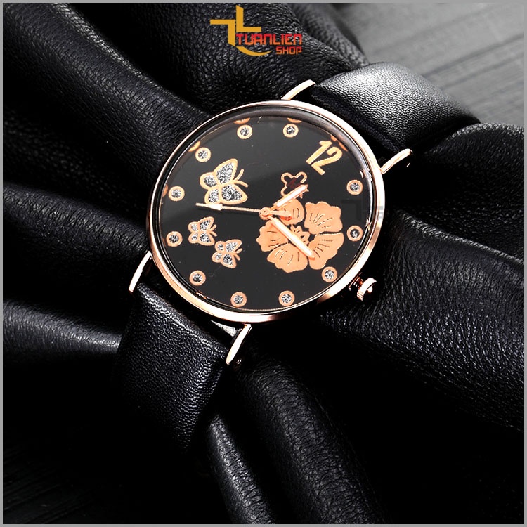 Đồng Hồ Nữ Chính Hãng CMK, Dây Da, 3 Kim Trẻ Trung, Xinh Xắn (Chọn màu yêu thích)