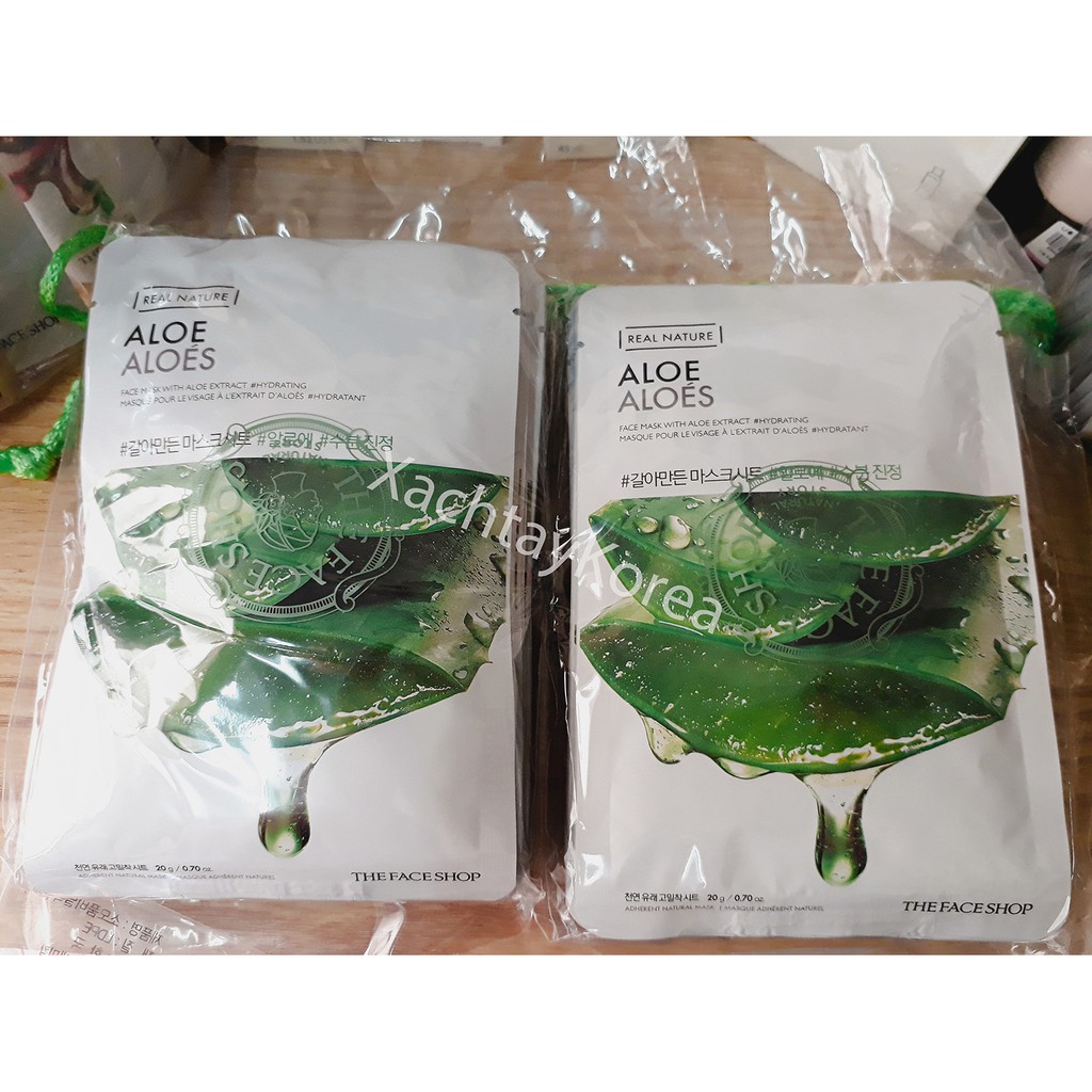 Mặt nạ nha đam Real Nature Mask Aloe