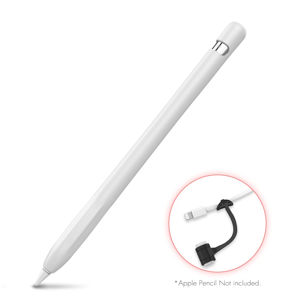 Ốp Case Apple Pencil 1 Silicone Cao Cấp Kèm Dây Chống Rớt Adapter Hiệu AHA STYLE