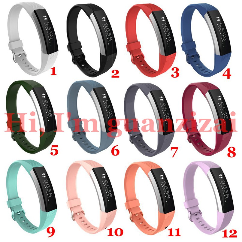 Dây Đeo Thay Thế Chất Liệu Silicon Thiết Kế Nhiều Lỗ Thời Trang Cho Fitbit Alta / Hr