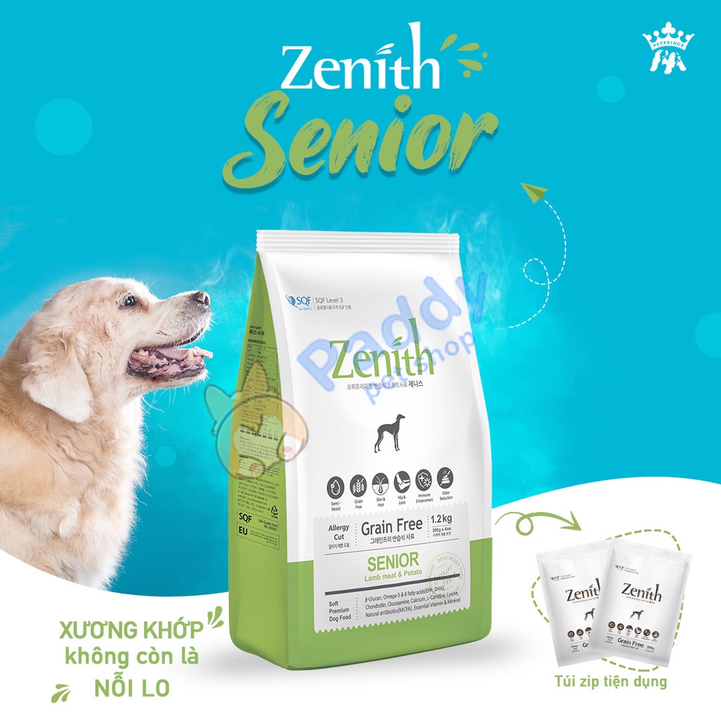 Hạt Mềm Zenith Senior Cho Chó Già Túi 3kg