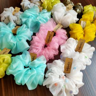 cod 2020Giant Scrunchies - Dây cột tóc vải Scrunchies