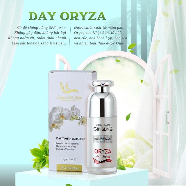 BỘ KEM DƯỠNG NGÀY & ĐÊM ORYZA WHITENING 30ml