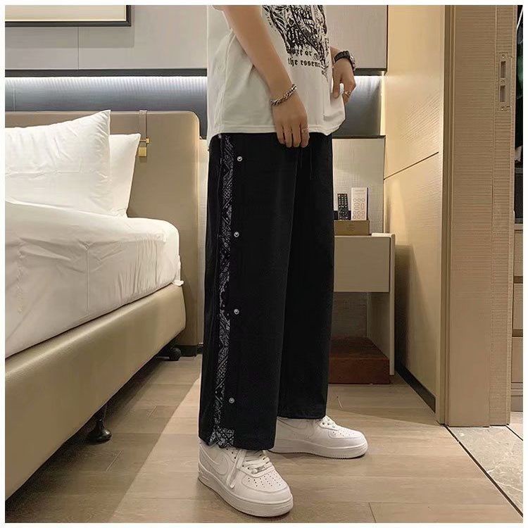 Quần dài ống rộng phong cách hiphop thời trang cá tính cho nam