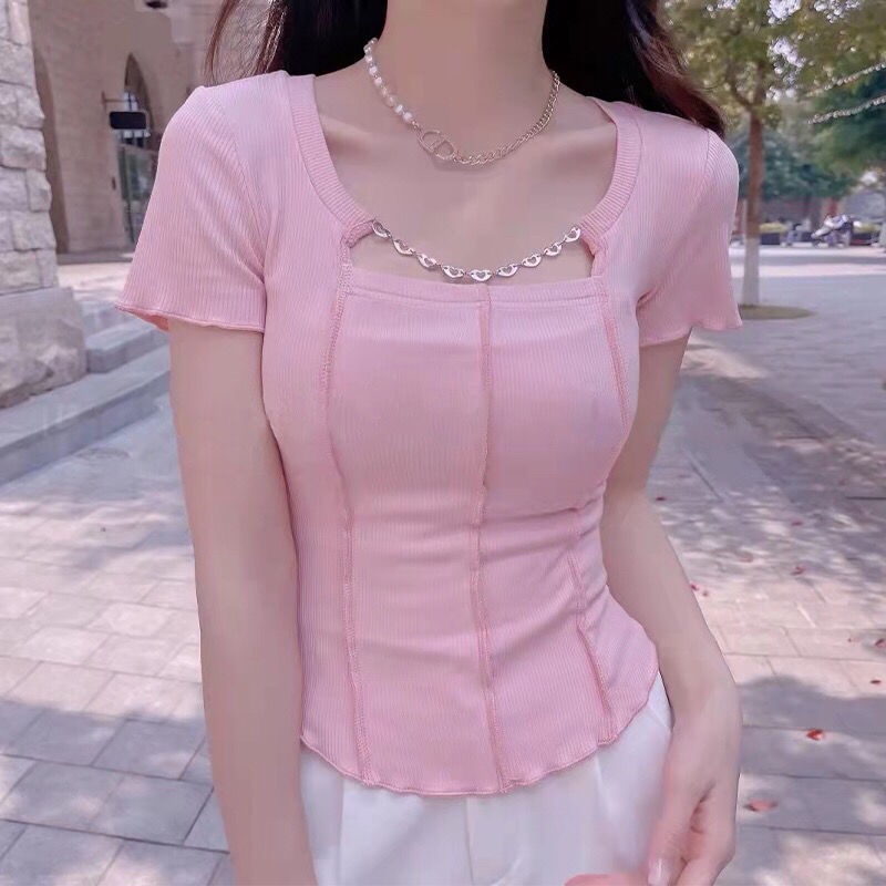 Áo Thun NgắN Tay DáNg Ôm ThờI Trang JL-TX-344