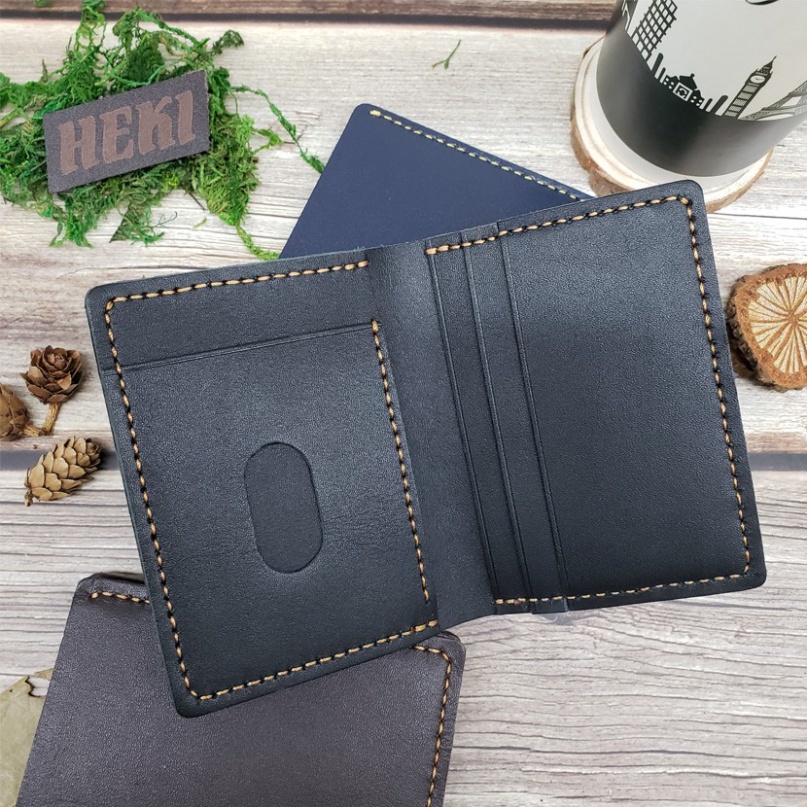 Ví Nam Mini Da Bò Handmade Nhỏ Gọn Kiểu Đứng Thời Trang Chính Hãng Sanagor | VI03