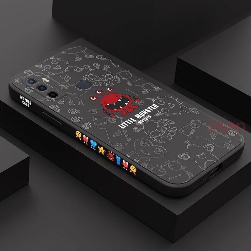 Ốp lưng oppo A53 Ốp Điện Thoại Họa Tiết Quái Vật Nhỏ Dễ Thương Cho OPPO A33 A92 A31 A9 2020 A5 2020 A54 A91 A15 A15S xgs
