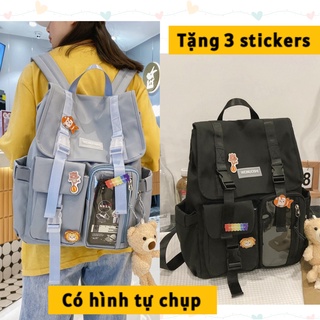 Balo nữ Hàn Quốc dễ thương, cặp ulzzang nữ, đựng lap 15.6 inch, cặp chống thấm nước, đi học, đi du lịch