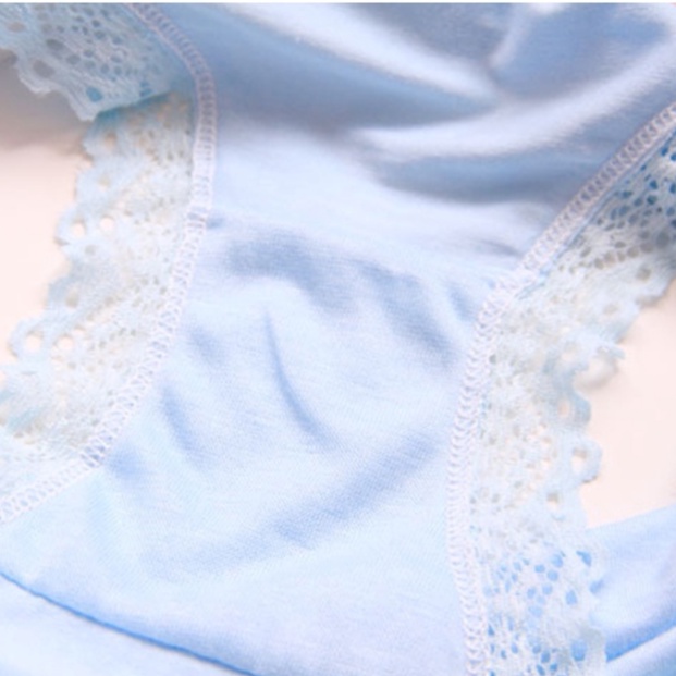 Quần lót cotton Varsbaby n006 thoáng mát êm ái viền ren quyến rũ cho nữ